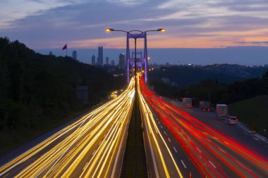 Boğaziçi Köprüsü'nde uzun pozlama