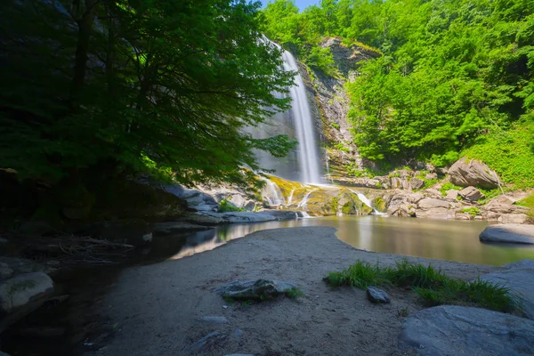 Cascadas Suuctu Mustafa Kemal Pasa Bursa Turquía Hermosa Cascada Entre —  Fotos de Stock