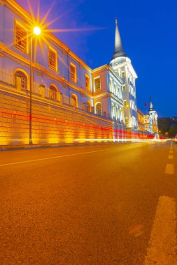 Kuleli Askeri Lisesi, Istanbul, Türkiye. Kuleli Askeri Lisesi Binası, başlangıçta Kuleli Süvari Kışlası, Osmanlı Ermeni mimar Garabet Balyan'la birlikte ve onun const tarafından tasarlanmıştır