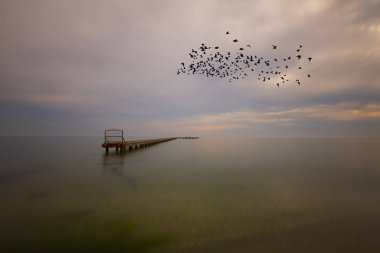 istanbul uzun pozlama iskelesi / Türkiye .