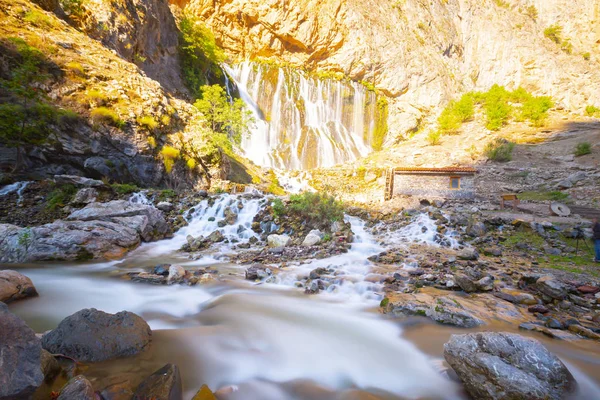 Cachoeira Kapuzbasi Kayseri Turquia — Fotografia de Stock