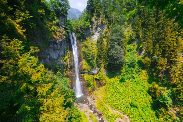 Maral Waterfall Vízesés Esik Egyetlen Lejtő Tengerszint Feletti Magasban Borcka — Stock Fotó