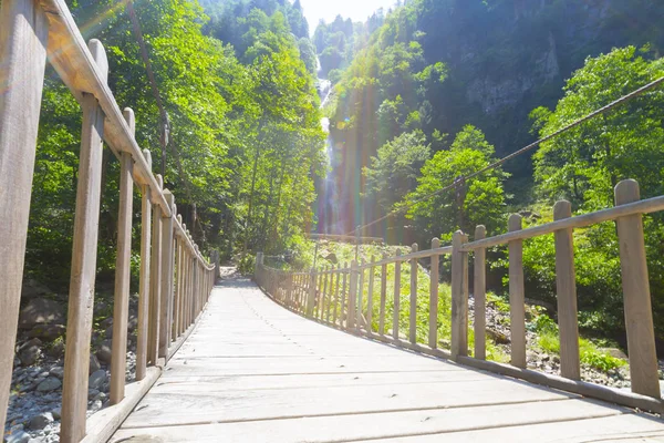 Vista Perto Cachoeira Rio Tar Perto Camlihemsin Rize Turquia — Fotografia de Stock