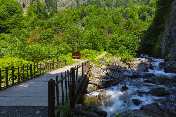 Closeup Pohled Říční Vodopád Poblíž Camlihemsin Rize Turecko — Stock fotografie