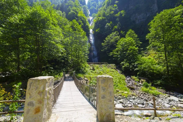 Closeup Kilátás Tar Folyó Vízeséshez Közel Camlihemsin Rize Törökország — Stock Fotó