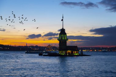 Maidens Tower Gece Pozlama