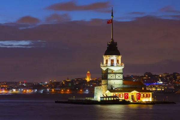 Maidens Tower Night Exposure — Stock Photo, Image