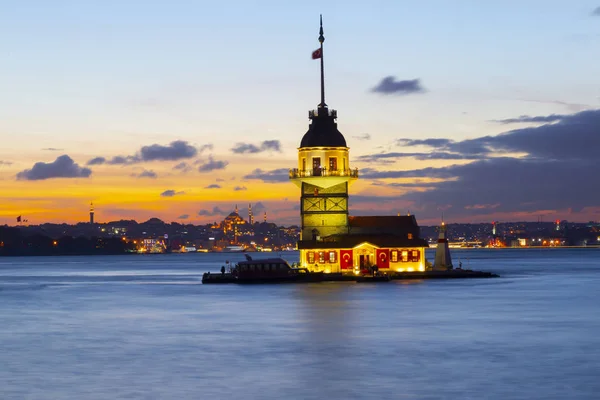 Maidens Tower Night Exposure — Stock Photo, Image