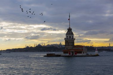 Maidens Tower Sunset ./ Türkiye .