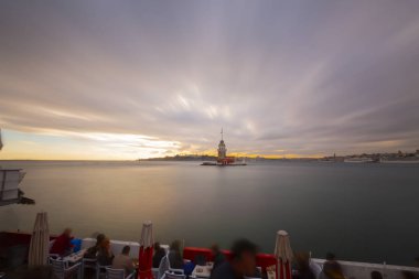 Maidens Tower Sunset ./ Türkiye .