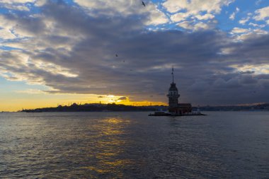 Maidens Tower Sunset ./ Türkiye .