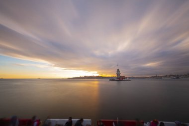 Maidens Tower Sunset ./ Türkiye .