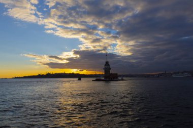 Maidens Tower Sunset ./ Türkiye .
