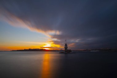 Maidens Tower Sunset ./ Türkiye .