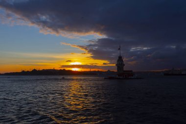 Maidens Tower Sunset ./ Türkiye .