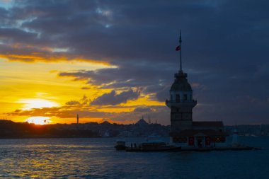 Maidens Tower Sunset ./ Türkiye .