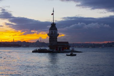 Maidens Tower Sunset ./ Türkiye .