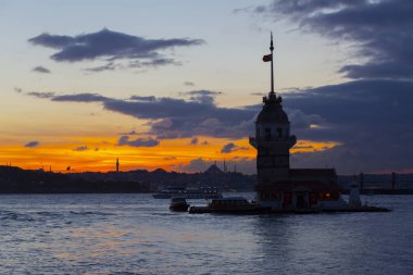 Maidens Tower Sunset ./ Türkiye .