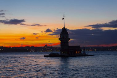 Maidens Tower Sunset ./ Türkiye .