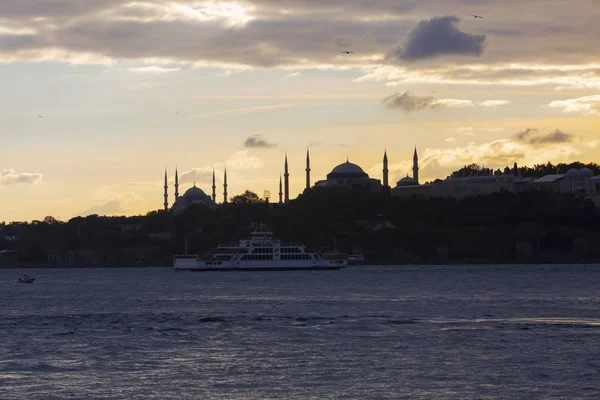 Puesta Del Sol Torre Doncellas Turquía — Foto de Stock