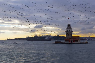 Maidens Tower Sunset ./ Türkiye .