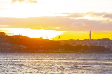 Maidens Tower Sunset ./ Türkiye .