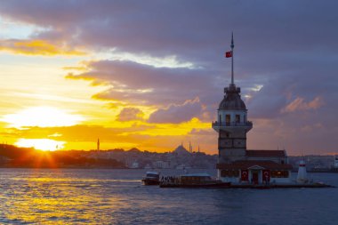 Maidens Tower Sunset ./ Türkiye .