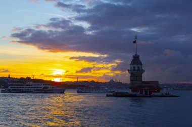 Maidens Tower Sunset ./ Türkiye .