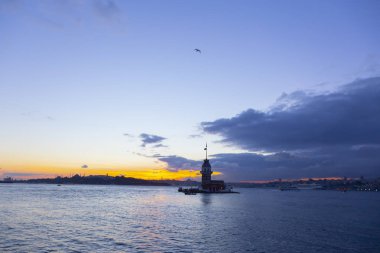 Maidens Tower Sunset ./ Türkiye .