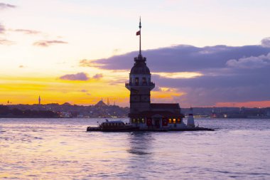 Maidens Tower Sunset ./ Türkiye .