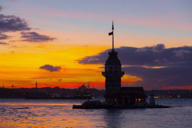 Maidens Tower Sunset ./ Türkiye .