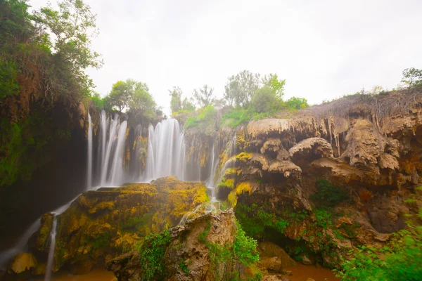 Vue Imprenable Sur Cascade Yerkopru Près Konya Turquie — Photo