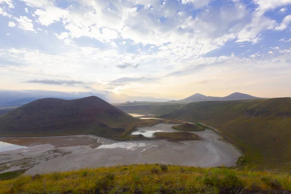 Konya'da Meke krater gölü. Doğa Manzara.
