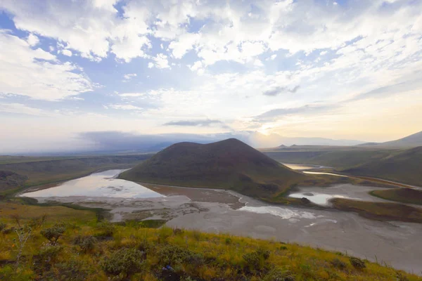 Konya'da Meke krater gölü. Doğa Manzara.