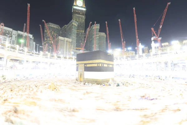 Мусульманська Людей Молилися Разом Святому Місці — стокове фото