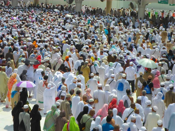 Μέκκα Σαουδική Αραβία Ιανουαρίου Μουσουλμάνους Προσκυνητές Από Όλο Τον Κόσμο — Φωτογραφία Αρχείου