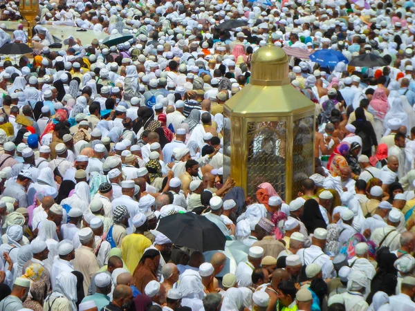 Mecca Szaúd Arábia Január Muzulmán Zarándokok Minden Tájáról Világ Kimerül — Stock Fotó