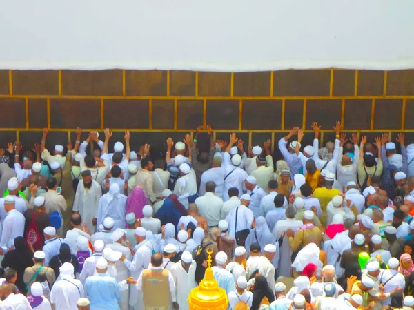 Mecca Suadi Arabia Activități Pelerini Hajj Umra Jurul Masjidil Haram — Fotografie, imagine de stoc