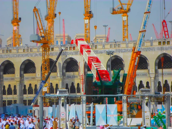 Mecca Arabia Saudita Novembre 2017 Pellegrini Circondano Area Dove Crolla — Foto Stock