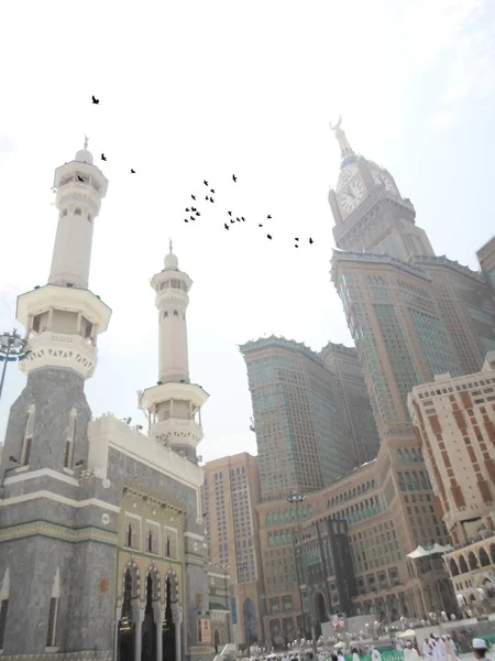 Mekka Saúdská Arábie Květen 2018 Široký Panoramatický Výhled Kaaba Uvnitř — Stock fotografie