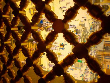 Mekke, Suudi Arabistan - 05 Mayıs 2018: Mekke'de Mescid-i Haram'ın içinde Kabe'ye geniş panoramik manzara