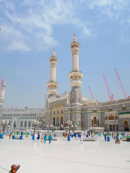 Mecca Arabia Saudita Mayo 2018 Amplia Vista Panorámica Kaaba Dentro —  Fotos de Stock