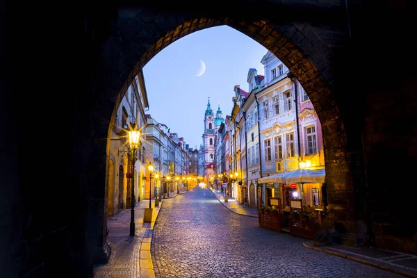 Prag Böhmen Tschechische Republik Altstadtbild Von Praha Mit Kuppel Häusern — Stockfoto