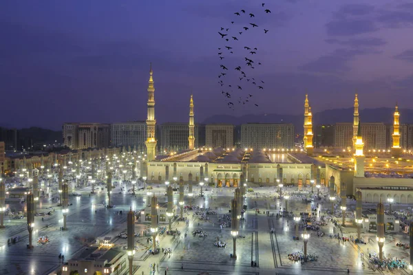 Τζαμί Του Προφήτη Στη Σαουδική Αραβία Medina Είναι Ένα Από — Φωτογραφία Αρχείου