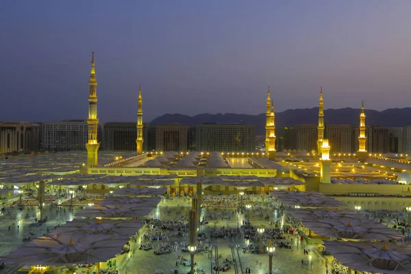 Τζαμί Του Προφήτη Στη Σαουδική Αραβία Medina Είναι Ένα Από — Φωτογραφία Αρχείου