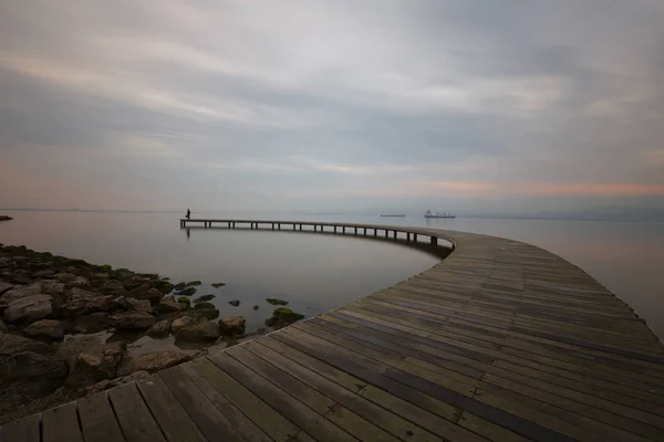 Sekapark Izmit Kocaeli Belo Parque Natural Litoral Pôr Sol Vista — Fotografia de Stock