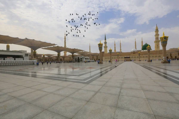 Masjid Nabawi Nabawi Τέμενος Τζαμί Του Προφήτη Στην Medina 1Χλμ — Φωτογραφία Αρχείου