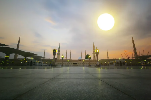 Masjid Nabawi Mesquita Nabawi Mesquita Profeta Medina Cidade Das Luzes — Fotografia de Stock