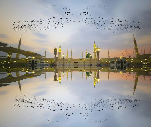 Masjid Nabawi Mesquita Nabawi Mesquita Profeta Medina Cidade Das Luzes — Fotografia de Stock