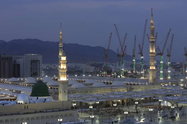 Мечеть Аль Набави Мечеть Набави Мечеть Пророка Медине Город Огней — стоковое фото